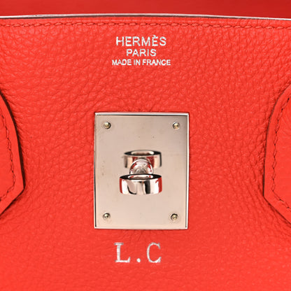 Hermes Togo Birkin 30 Capucine 6 of 12