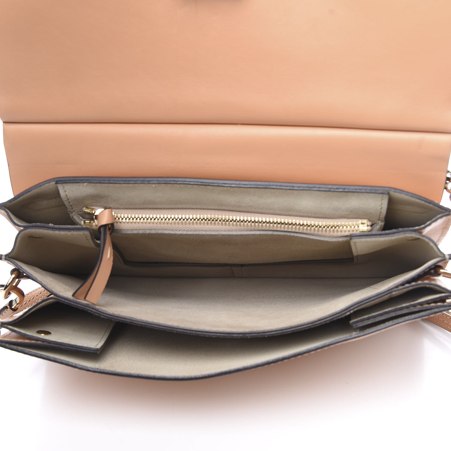 Chloe Calfskin Suede Medium Faye Shoulder Bag Blushy Pink 5 of 13