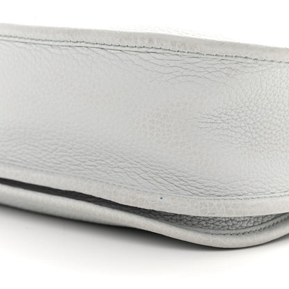 Hermes Taurillon Clemence Evelyne III PM Bleu Pale 10 of 12