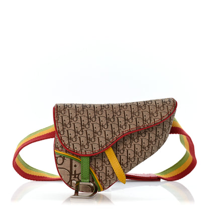 Christian Dior Monogram Rasta Saddle Belt Bag Beige 1 of 10