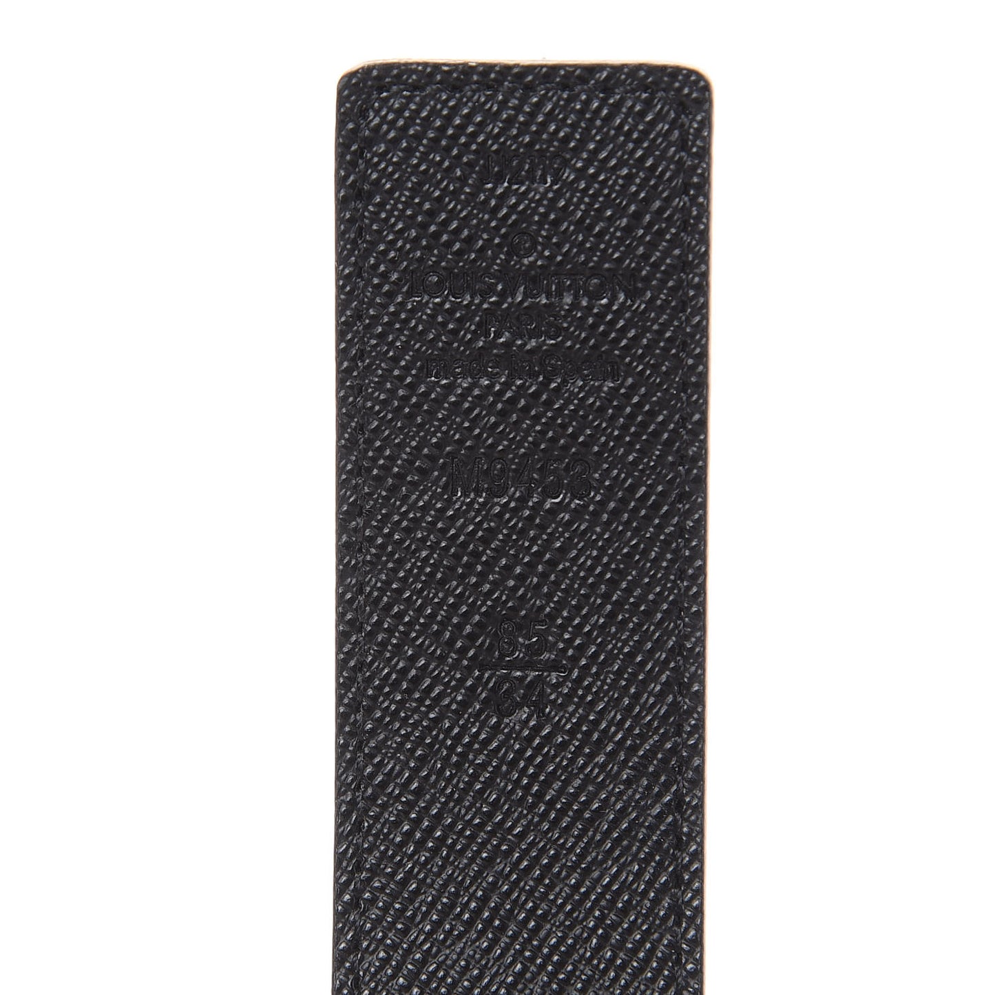 Calfskin Monogram 30mm LV Initiales Reversible Belt 85 34 Black