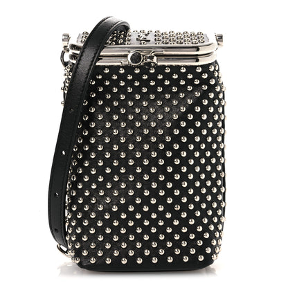 Saint Laurent Lambskin Studded Small Sac Charniere Black 1 of 11