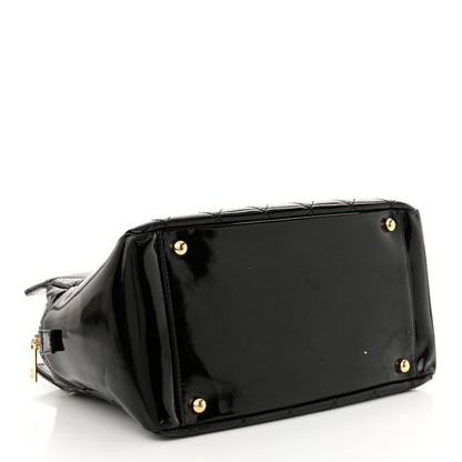 Chanel Patent Quilted Petit Timeless Tote PTT Black 4 of 11
