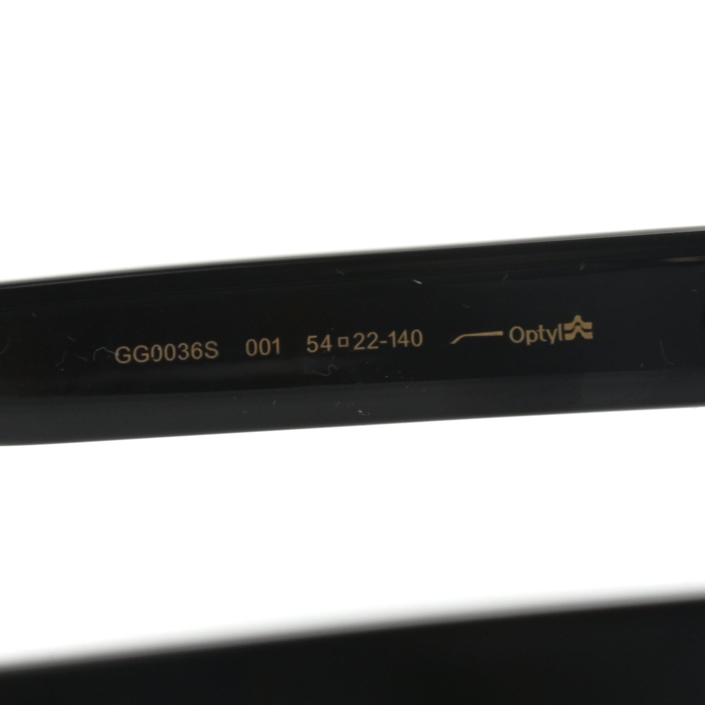Acetate Square Frame Sunglasses GG0036S Black