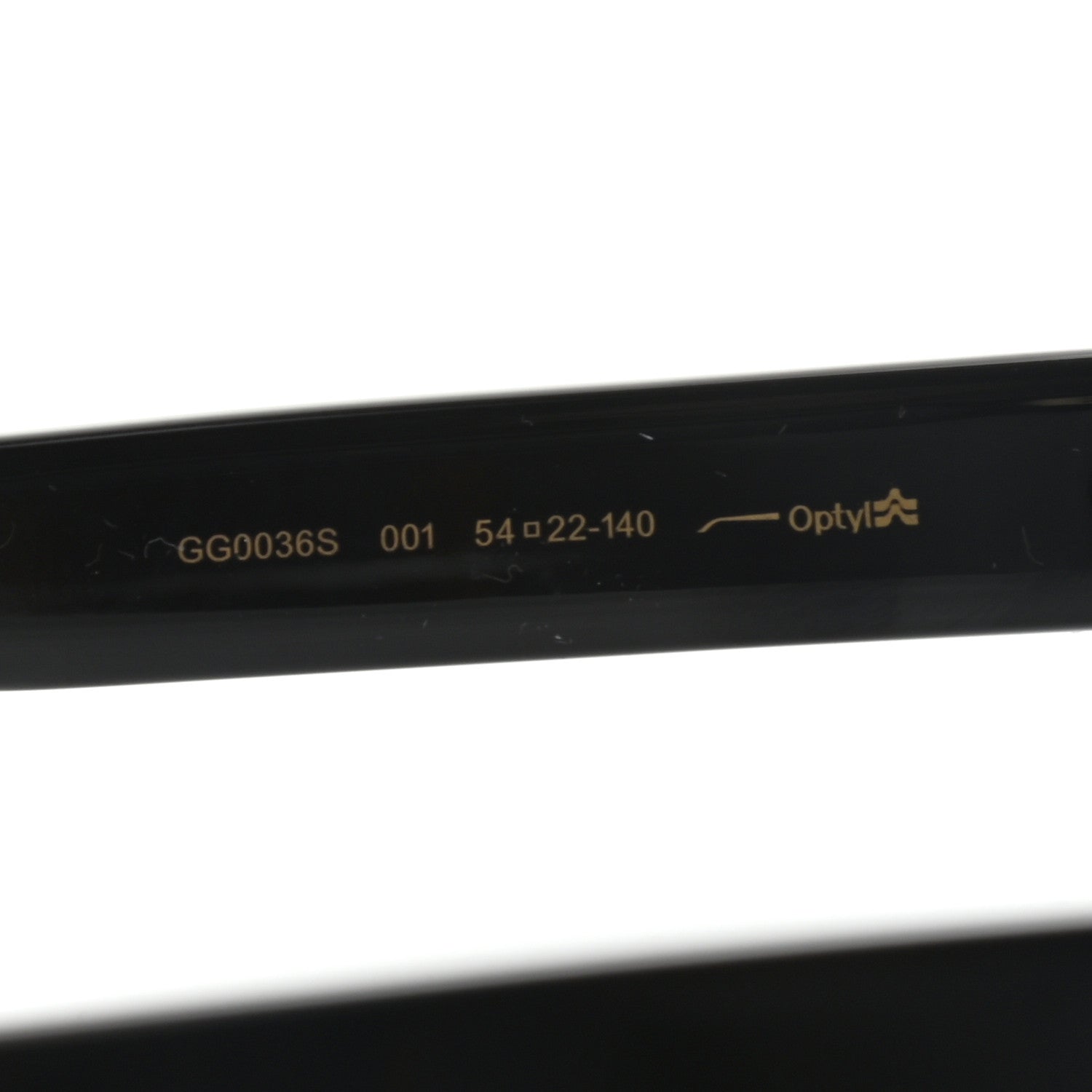 Gucci Acetate Square Frame Sunglasses GG0036S Black 5 of 8
