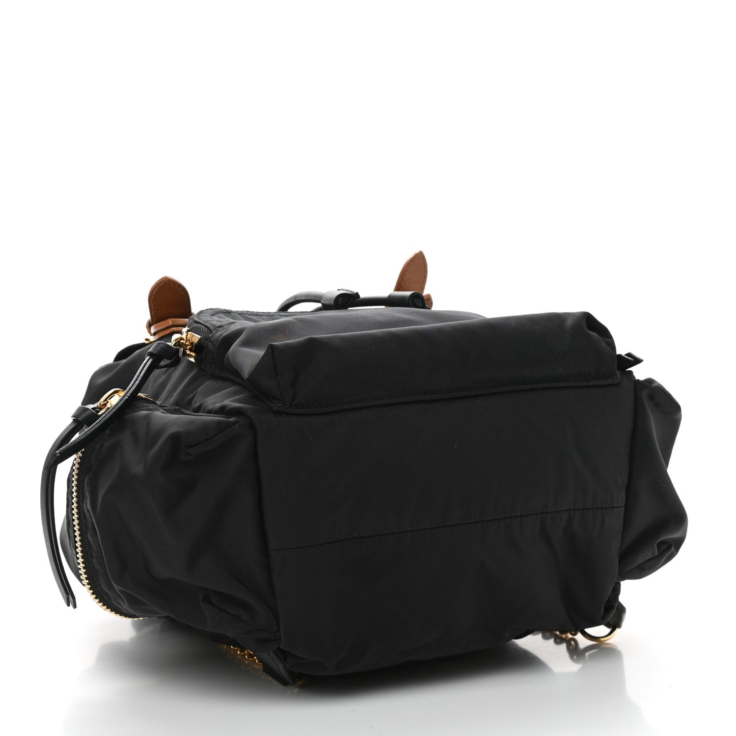 Nylon Medium Rucksack Backpack Black