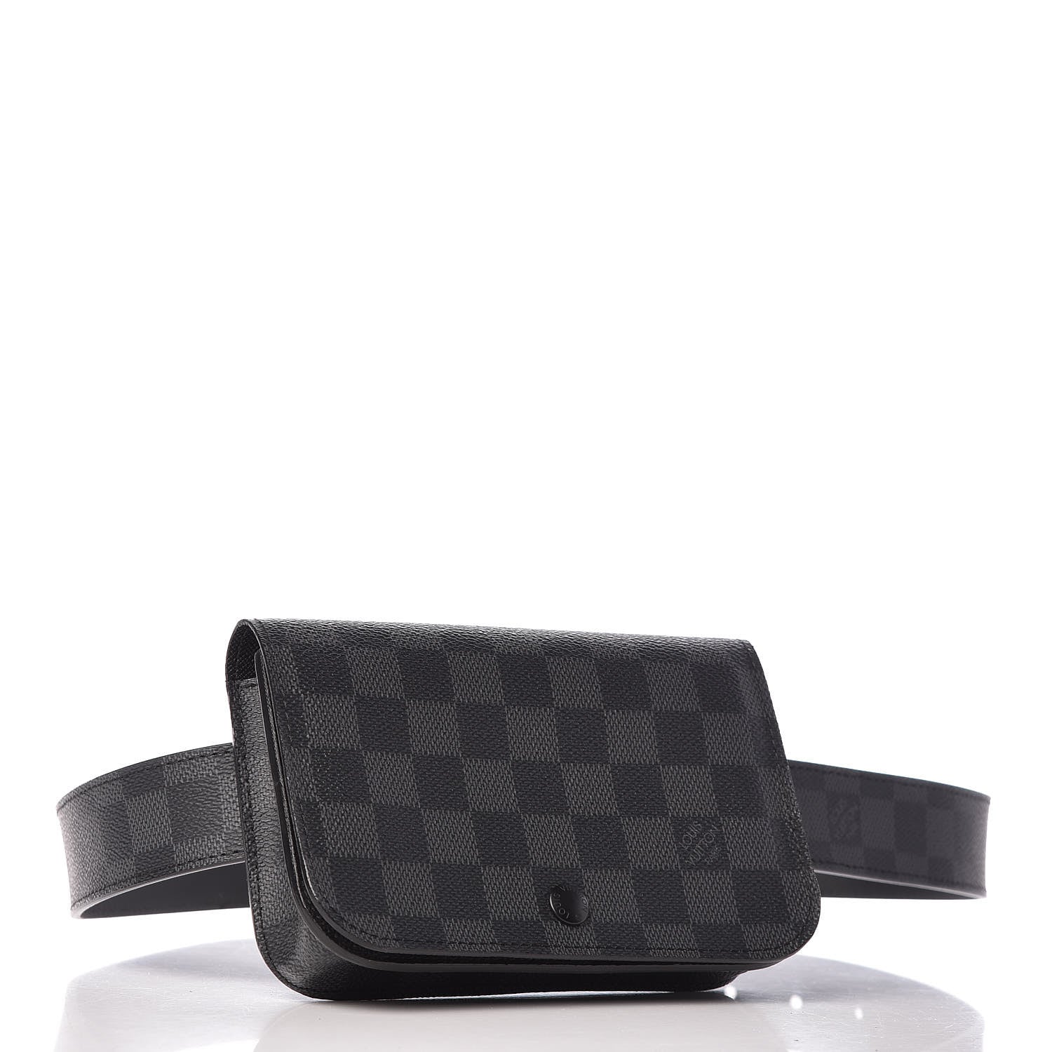 Louis Vuitton Damier Graphite Ceinture Pochette Homme Belt 85 34 4 of 8