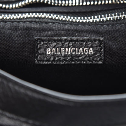Balenciaga Agneau Classic Silver Hardware S City Logo Strap Black Rose Shocking 6 of 7