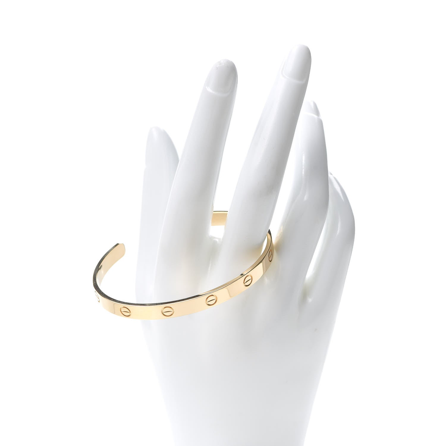 Cartier 18K Yellow Gold LOVE Cuff Bracelet 19 2 of 4