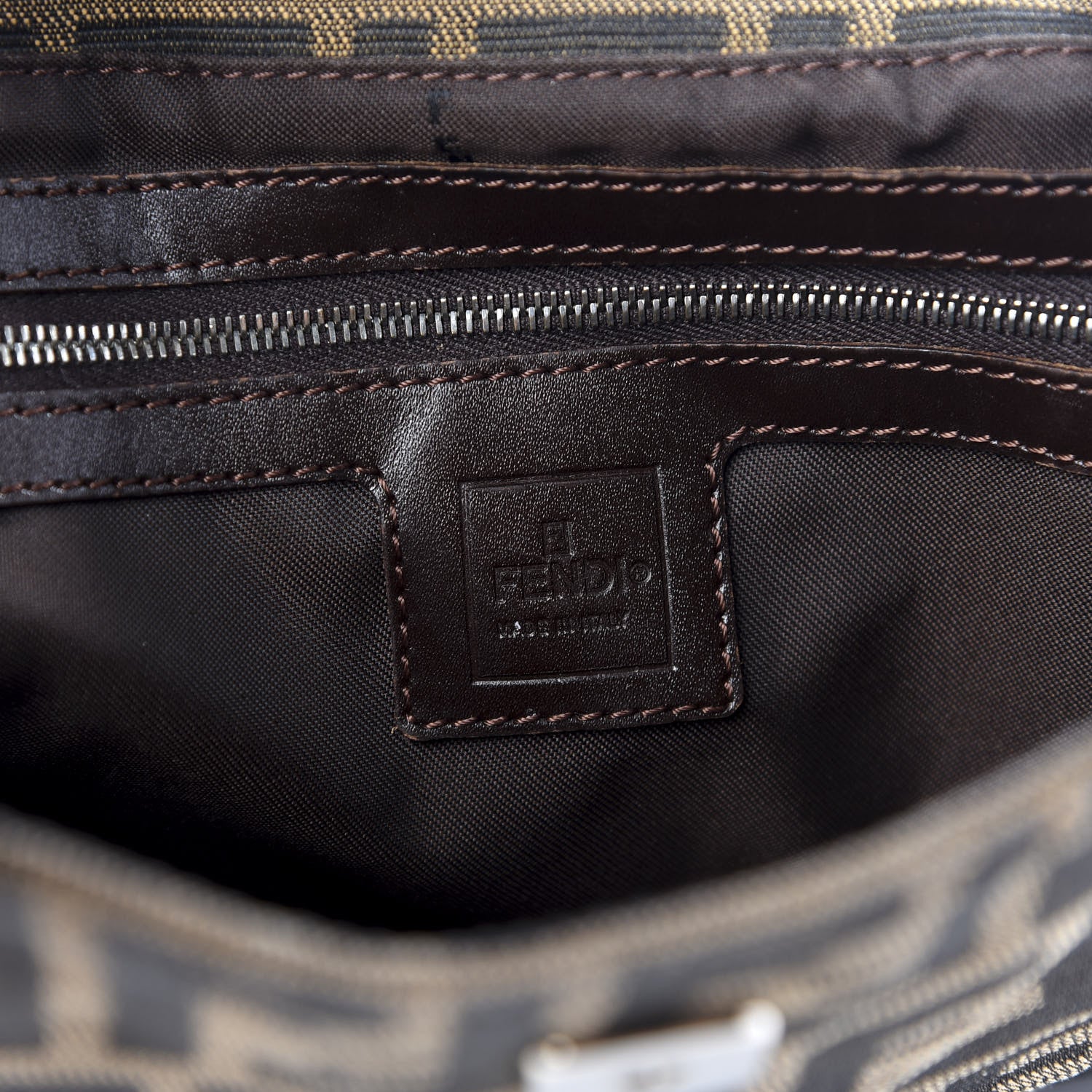 Fendi Zucca Shoulder Bag Tobacco 14 of 22