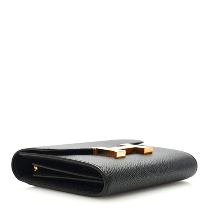 Hermes Epsom Constance Compact Passant Wallet Black 4 of 6