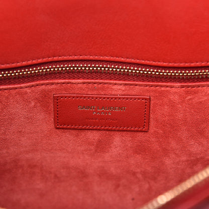 Saint Laurent Calfskin Small Sac De Jour Lipstick Red 6 of 9