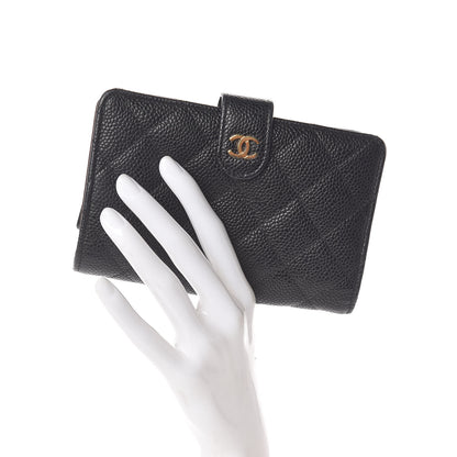 Chanel Caviar Quilted Zipped Pocket Wallet Black 2 of 8