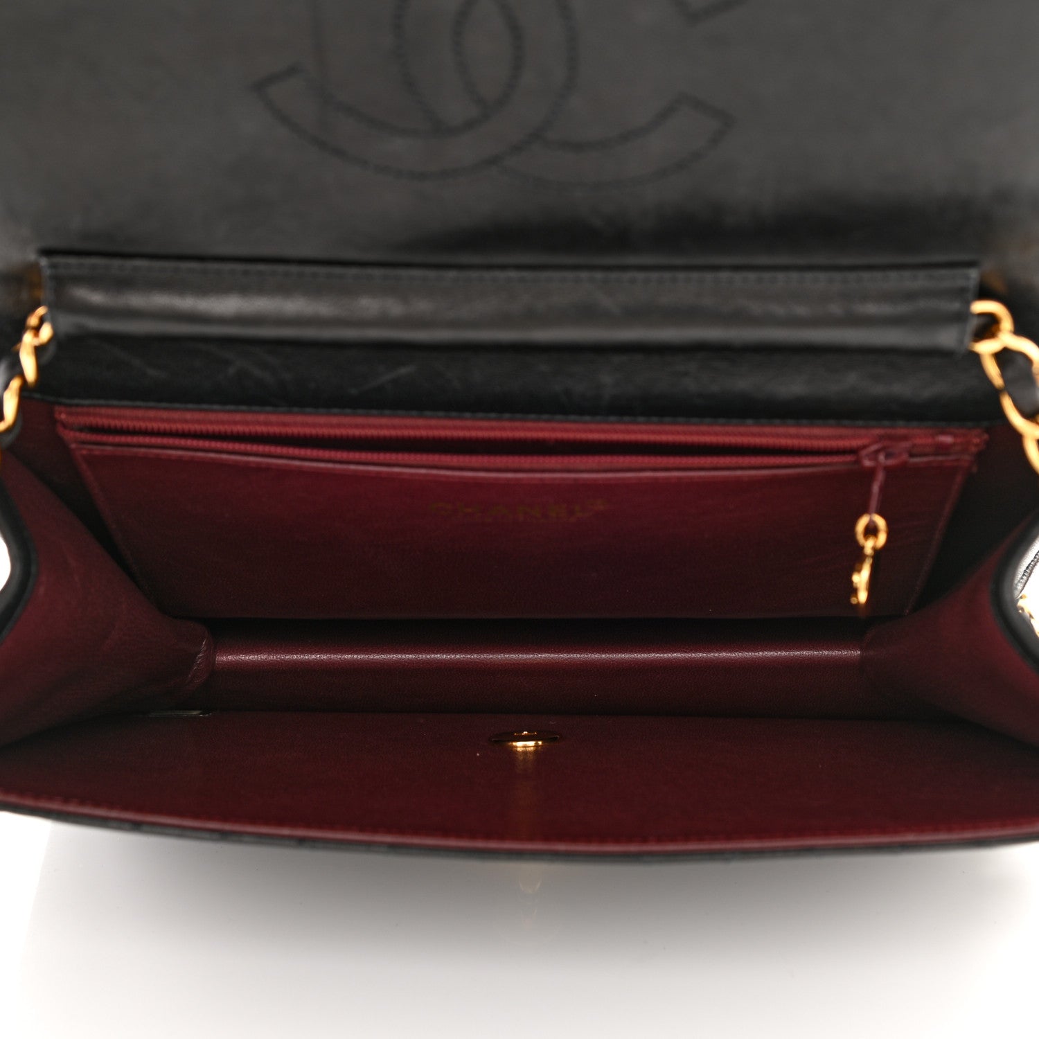 Chanel Lambskin Quilted Medium Single Flap Black 5 of 9