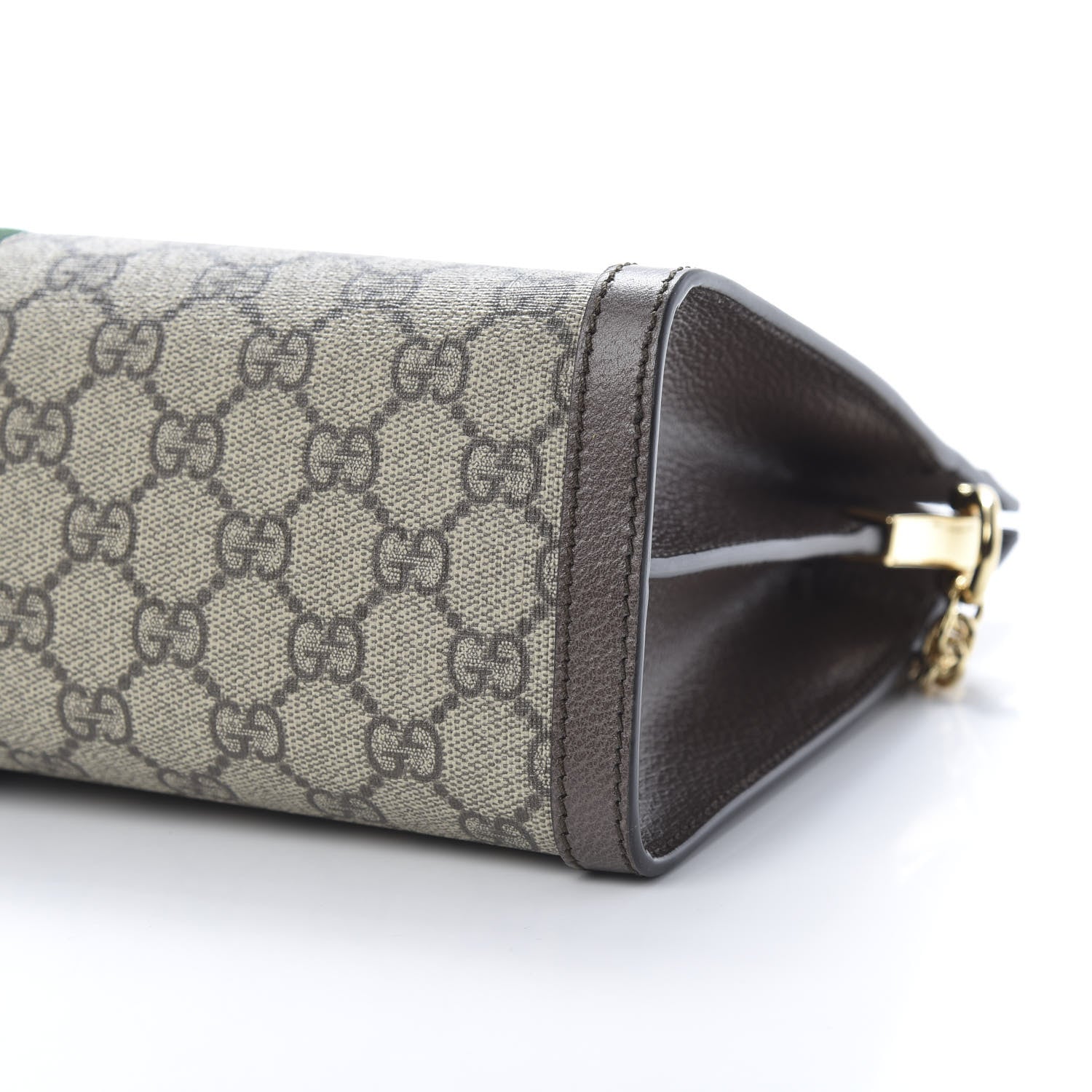 Gucci GG Supreme Monogram Web Medium Ophidia Chain Shoulder Bag Brown 10 of 10