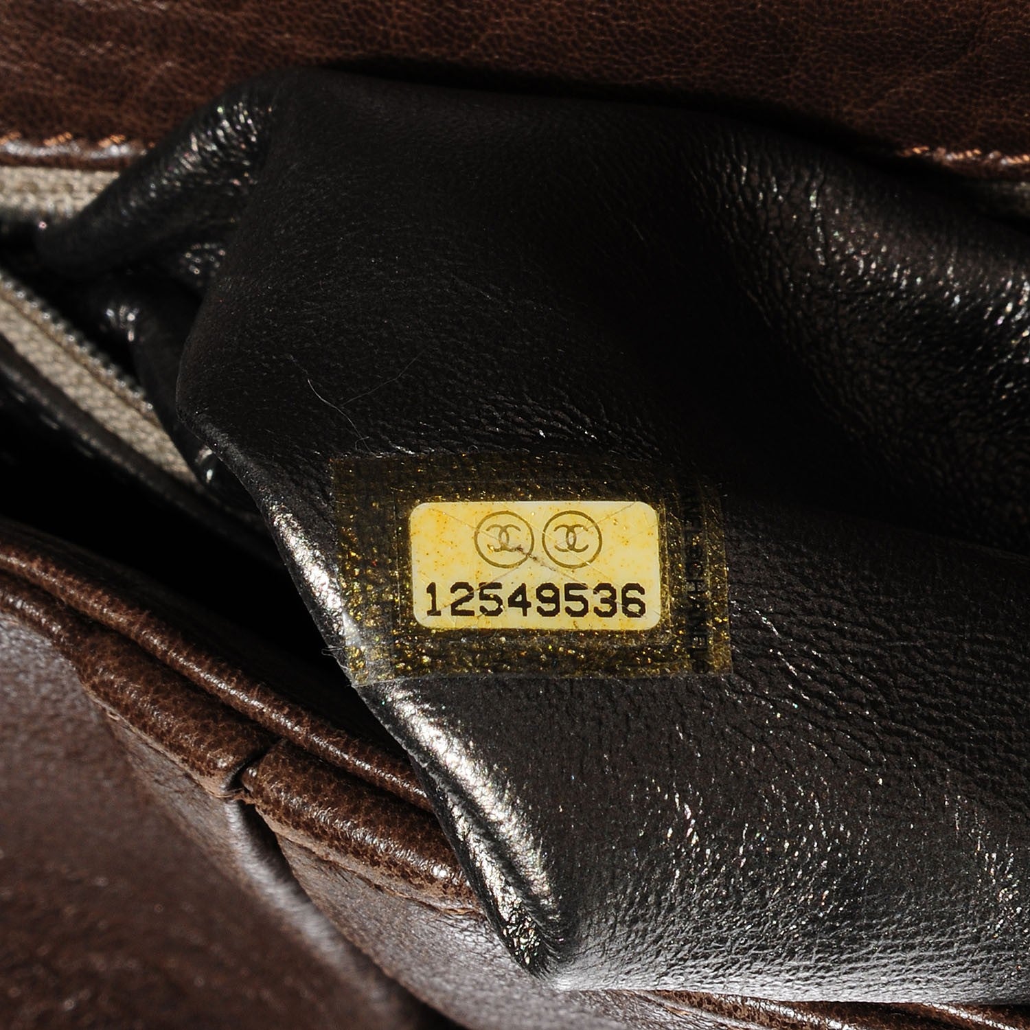 Chanel Distressed Lambskin Quilted Flap Brown 8 of 8