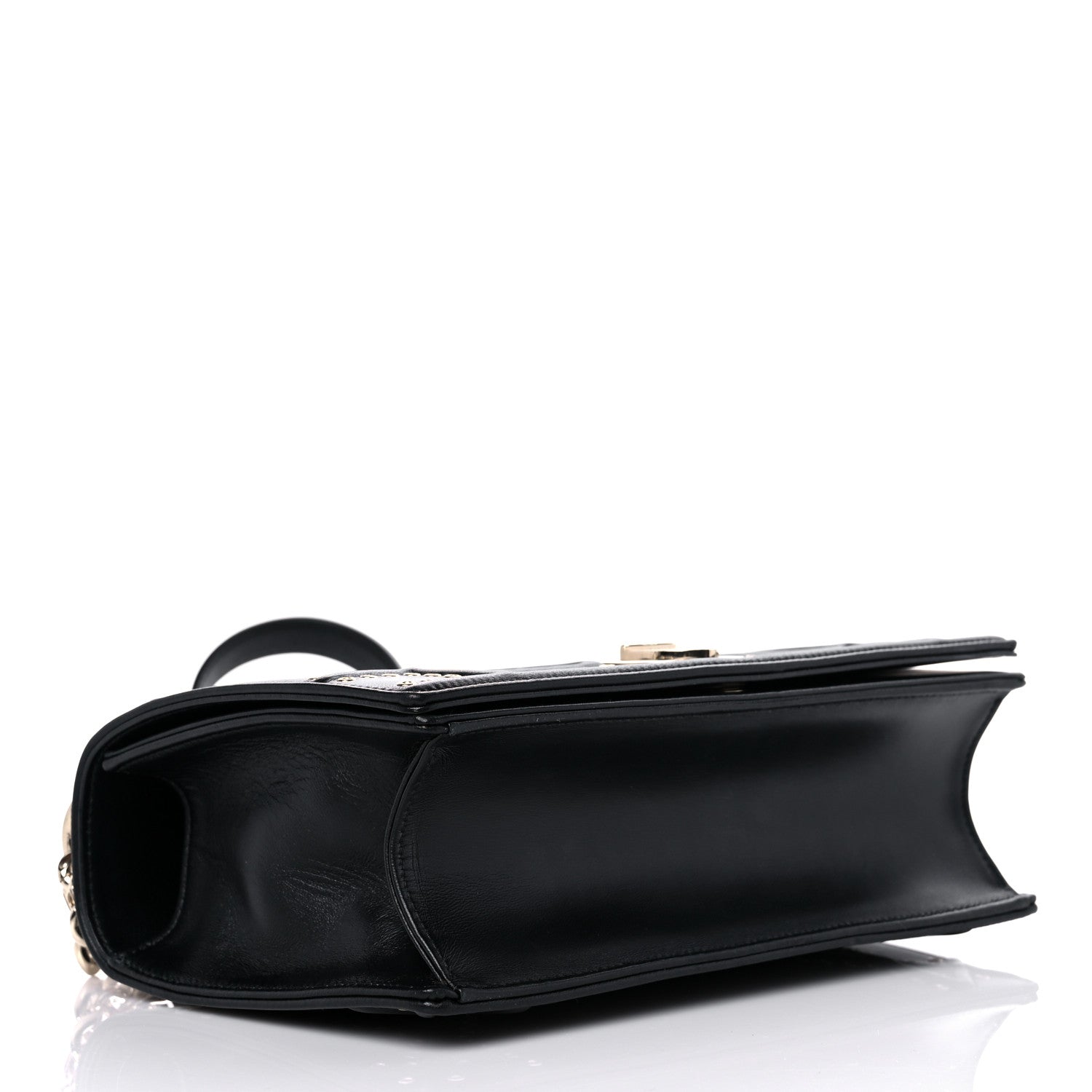 Christian Dior Lambskin Studded Medium Diorama Flap Bag Black 4 of 17