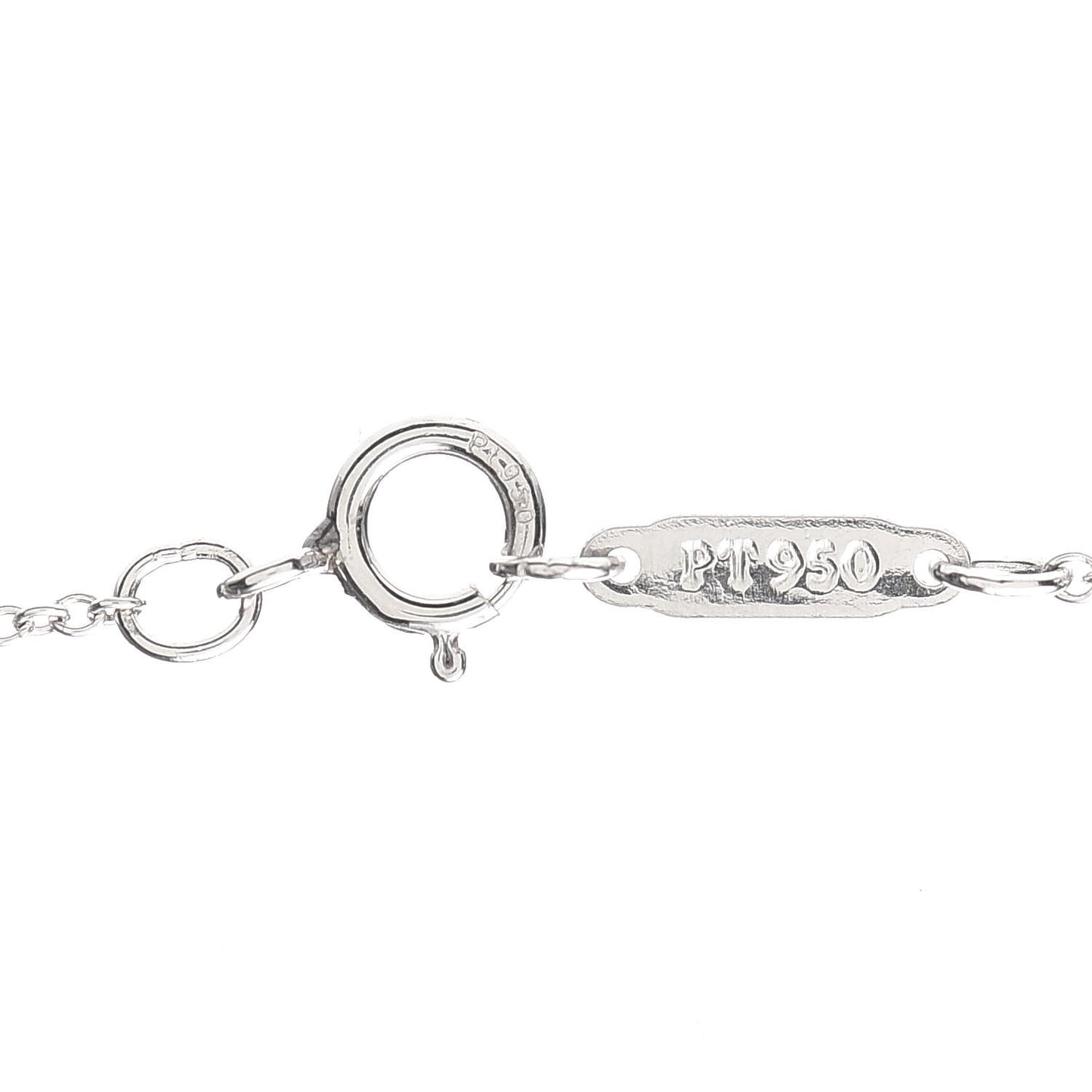 Platinum Diamond Grace Drop Pendant Necklace