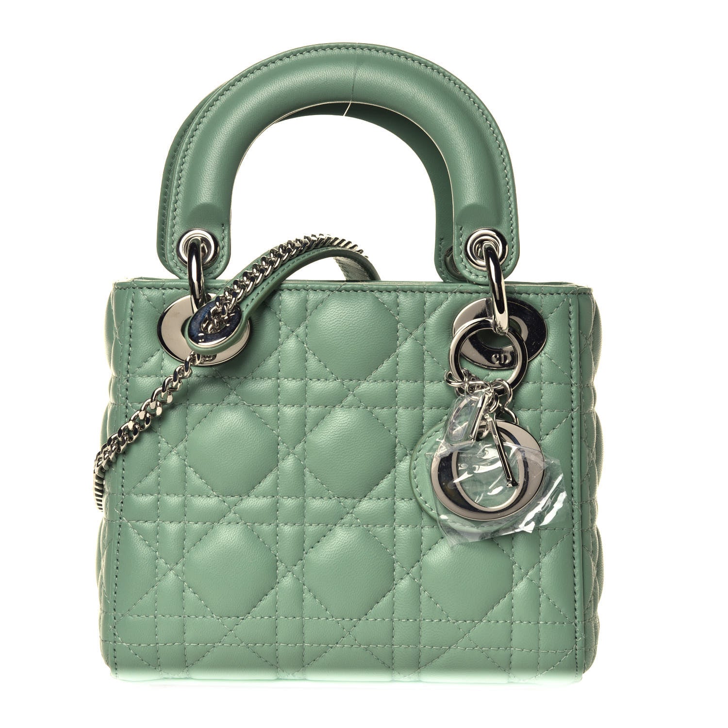 Christian Dior Lambskin Cannage Mini Lady Dior Mint Green 1 of 4