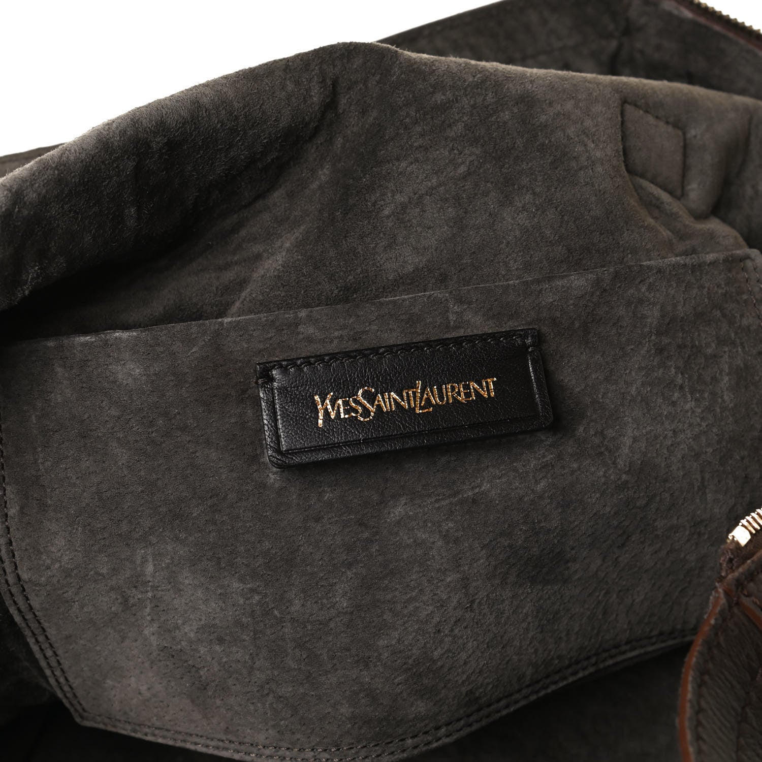 Saint Laurent Calfskin XL Downtown Tote Brown 5 of 19