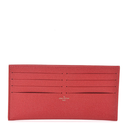 Louis Vuitton Calfskin Felicie Card Holder Insert Cherry 1 of 6