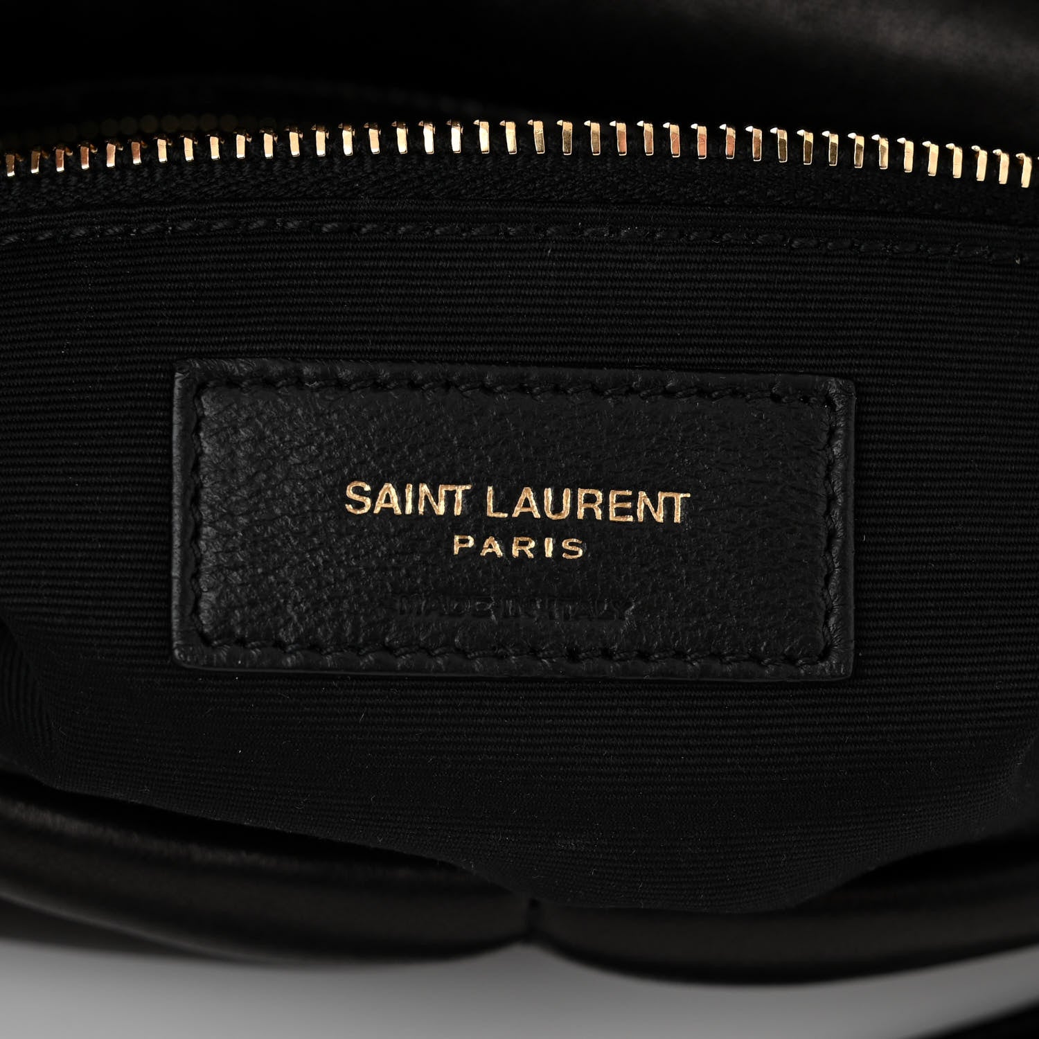 Saint Laurent Lambskin Quilted Medium Loulou Puffer Monogram Chain Satchel Black 6 of 10
