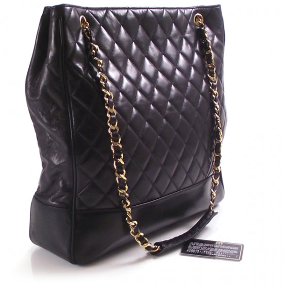 Chanel Vintage Quilted Shopping Tote 3 of 13