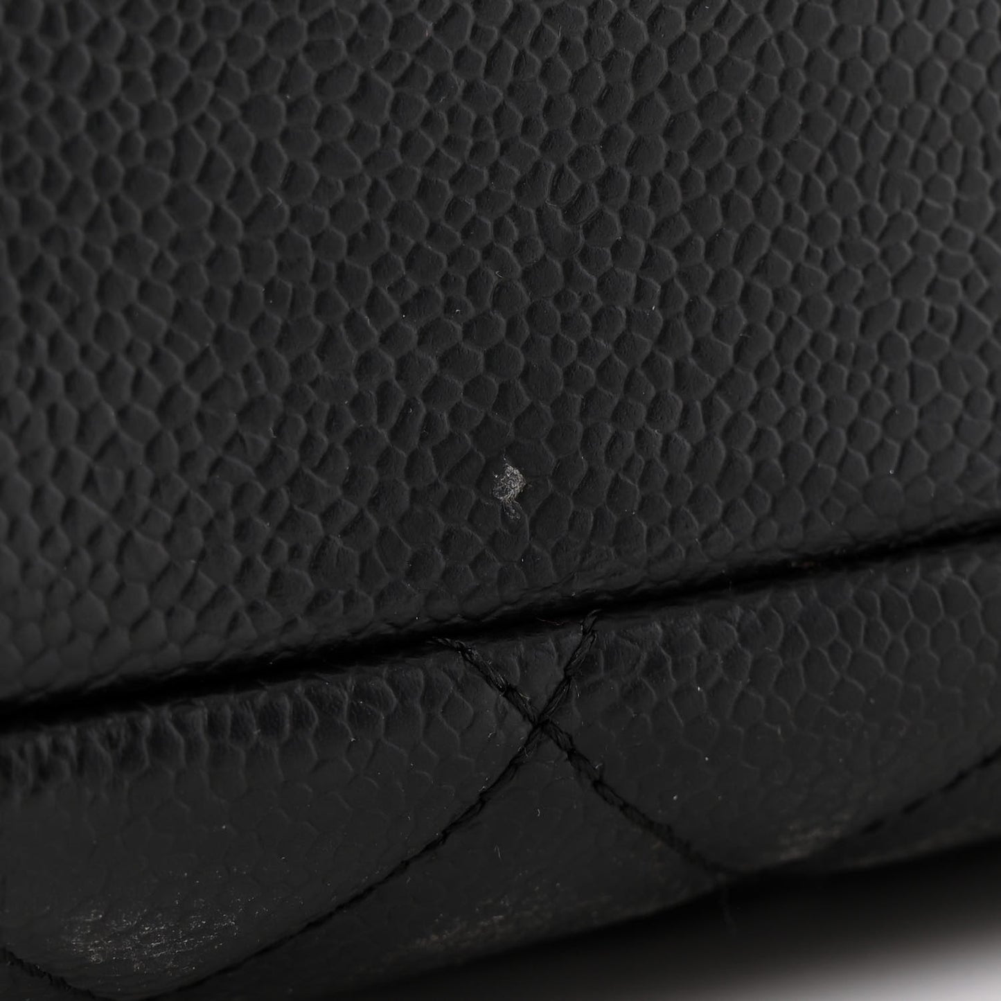 Caviar Quilted Grand Shopping Tote GST Black