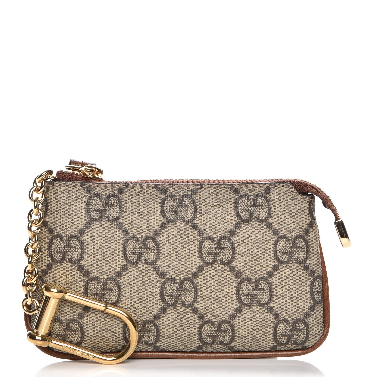 Gucci GG Supreme Monogram Key Case Brown 1 of 8