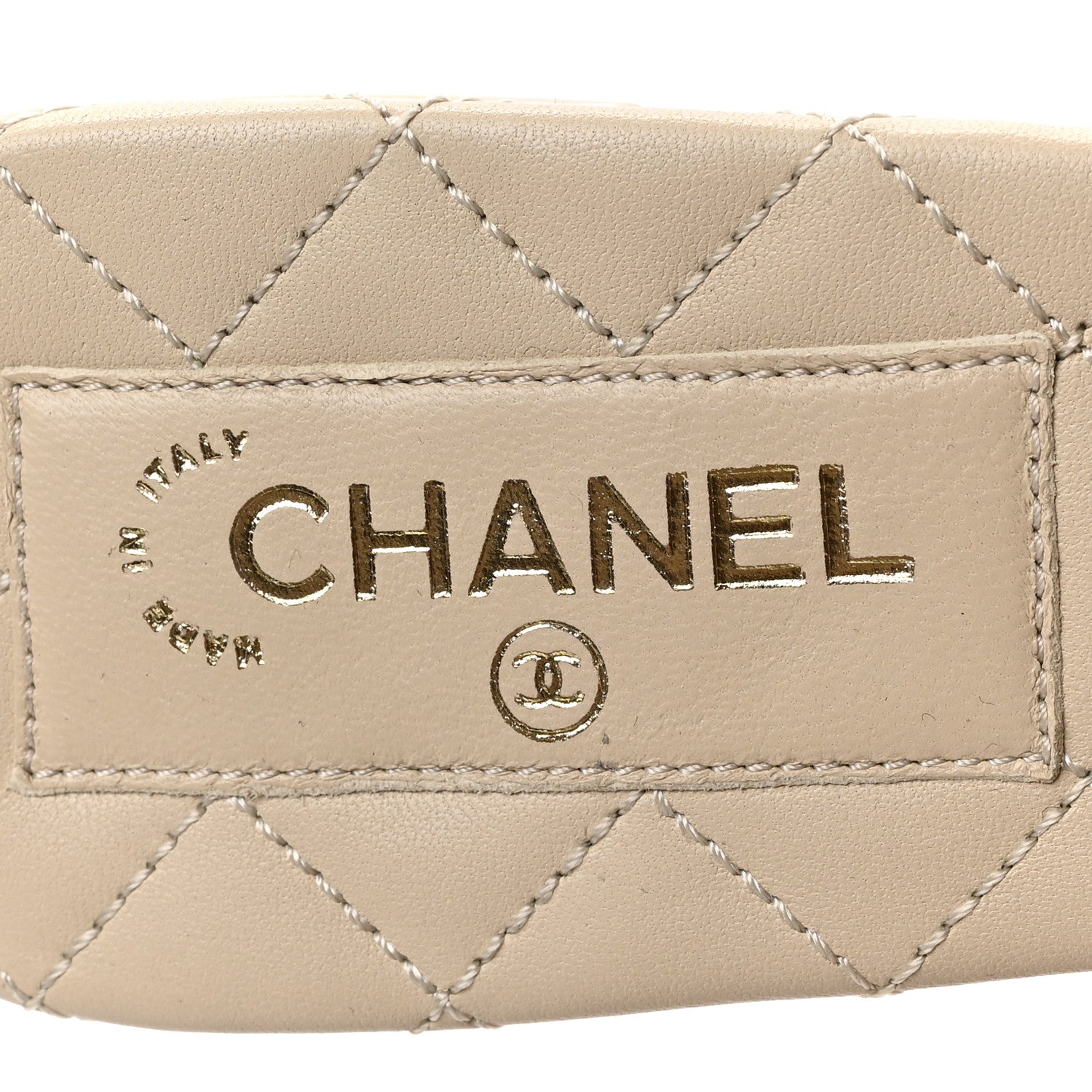 Chanel Satin Mule Sandals 35.5 Beige 7 of 8
