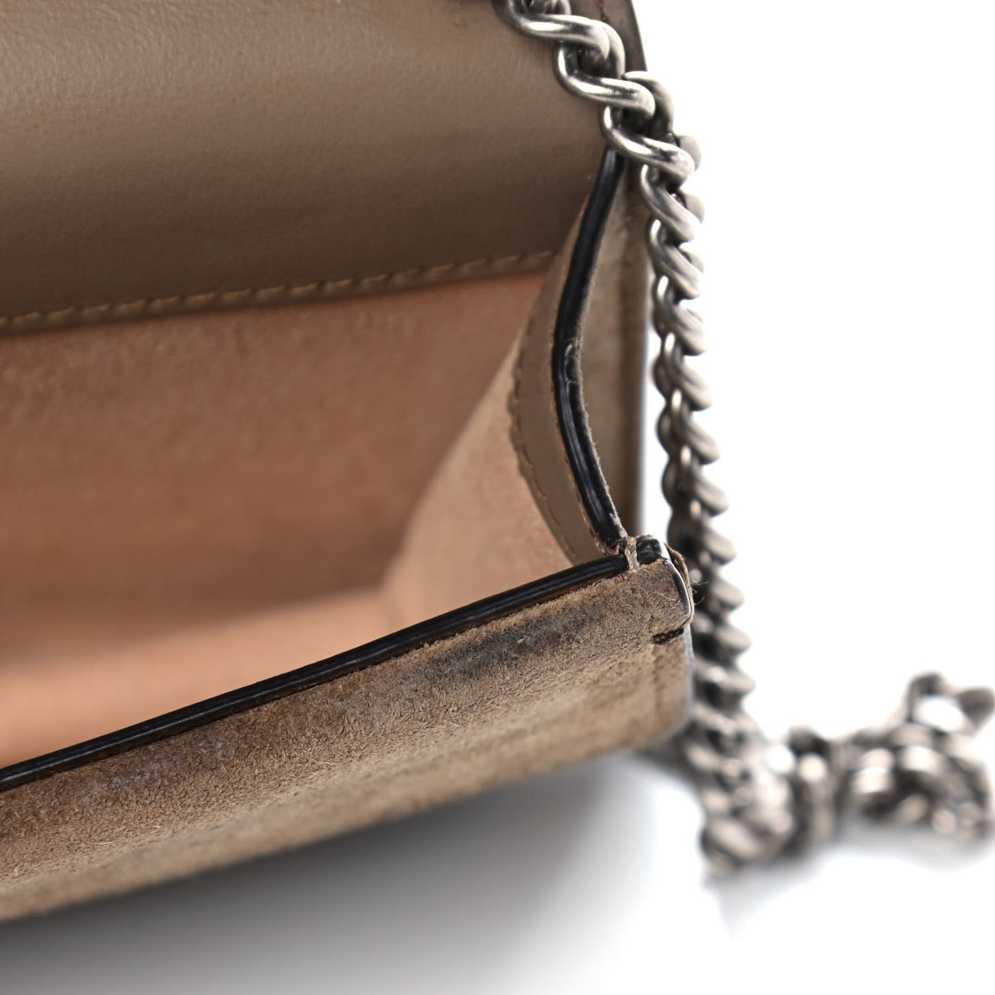 GG Supreme Monogram Super Mini Dionysus Shoulder Bag Taupe