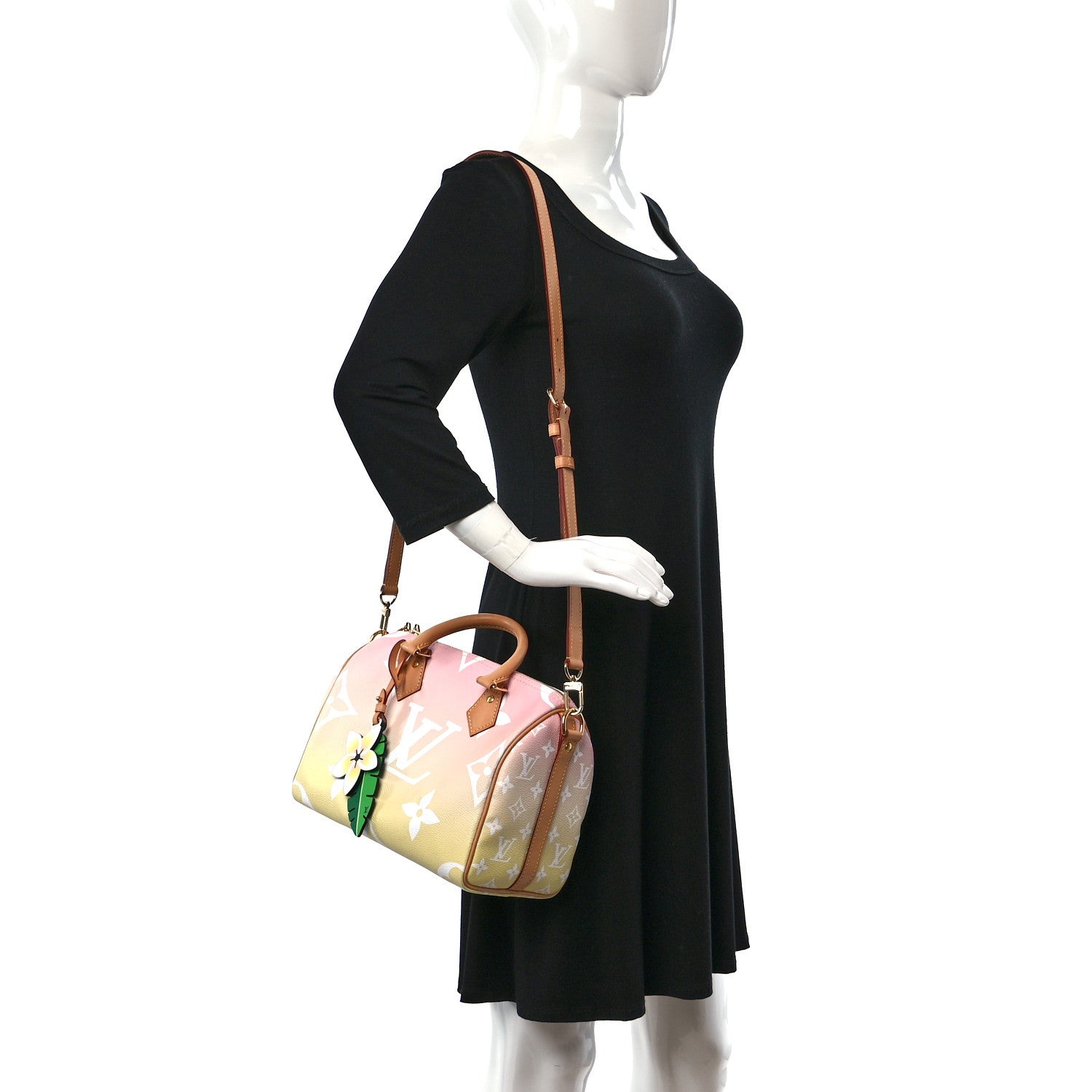 Louis Vuitton Monogram Giant By The Pool Speedy Bandouliere 25 Light Pink 2 of 11