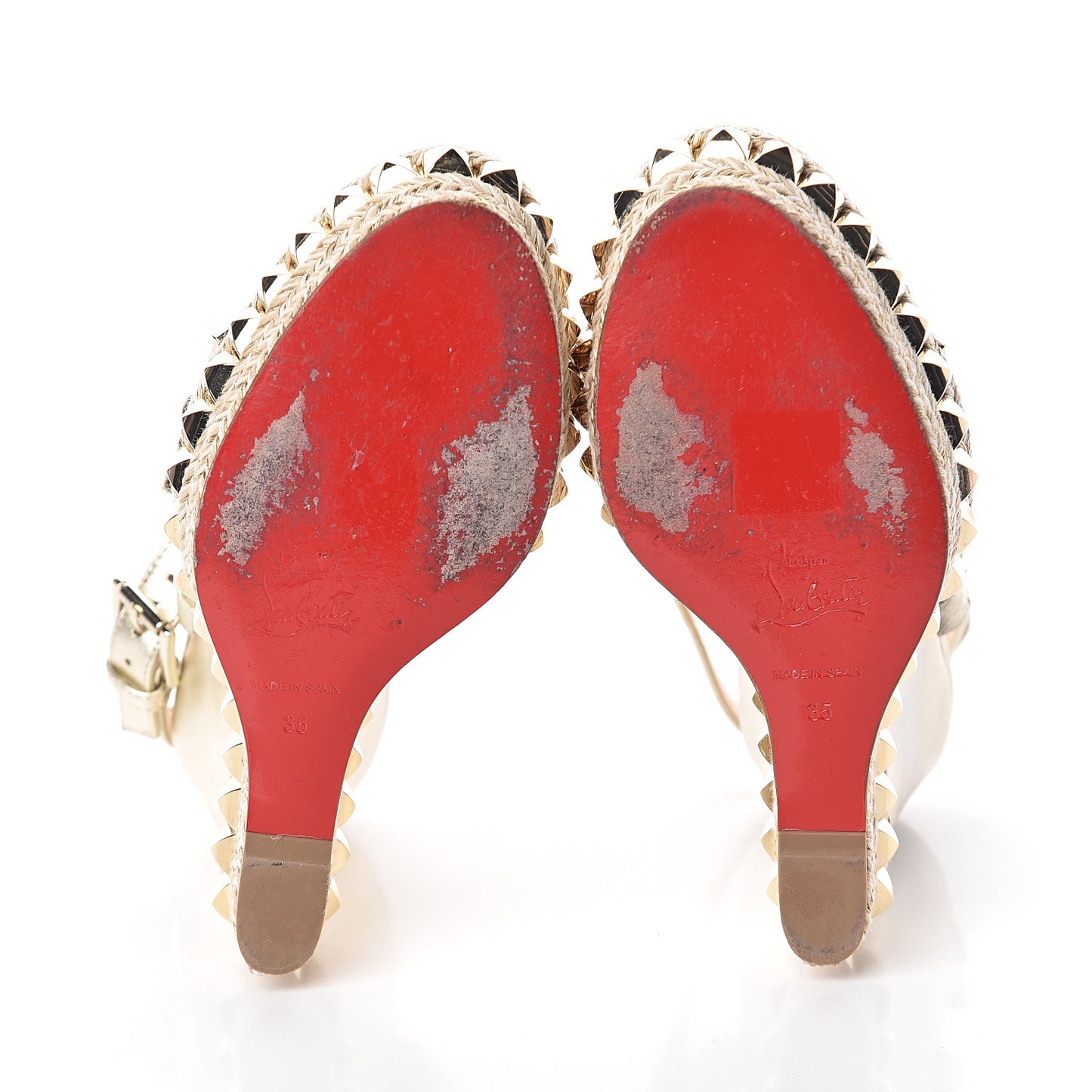 Nappa Silk Cataclou 140 Wedge Sandals 35 Sahara Light Gold