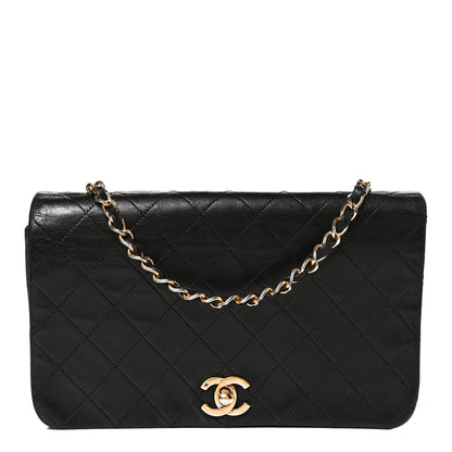 Chanel Lambskin Quilted Small Single Flap Black 1 of 14