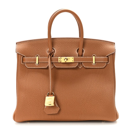 Hermes Togo Birkin 25 Gold 1 of 11