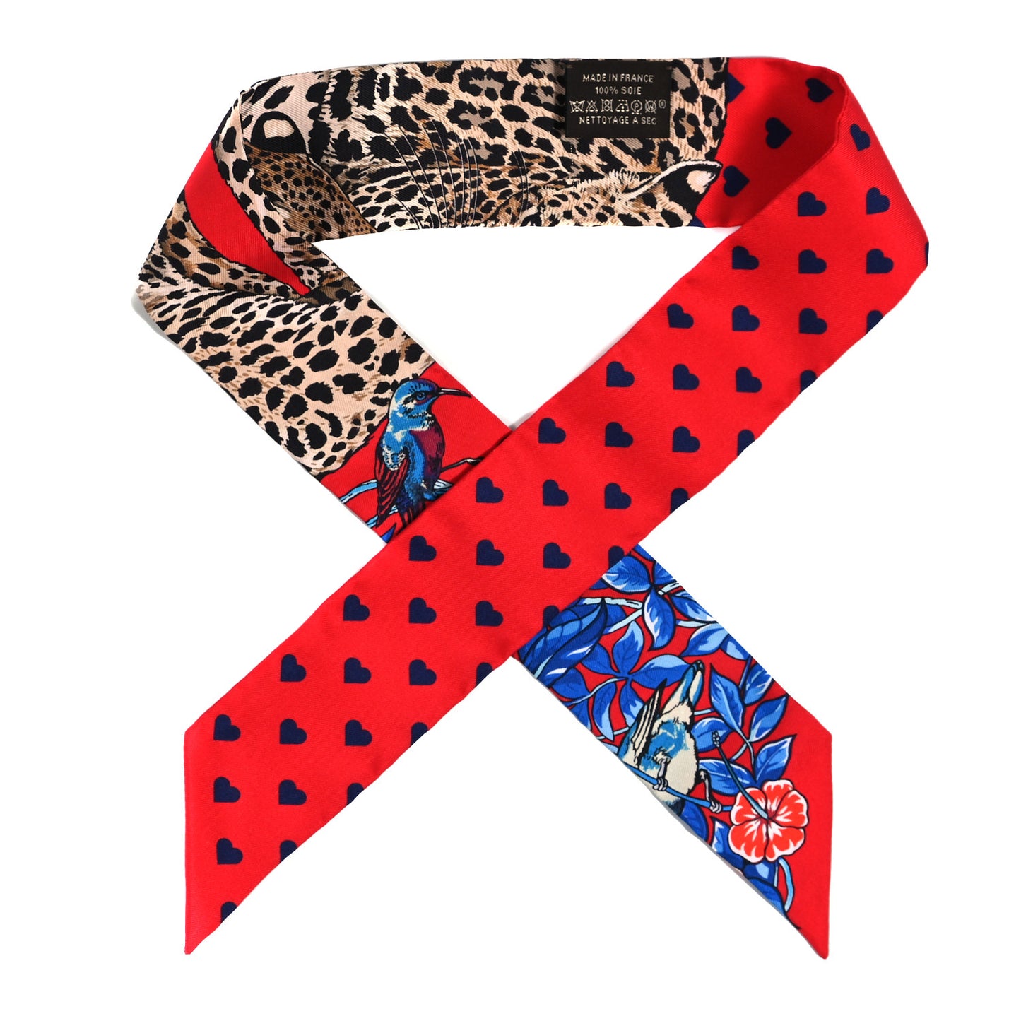 Silk Jungle Love Love Twilly Rouge Marine Fauve