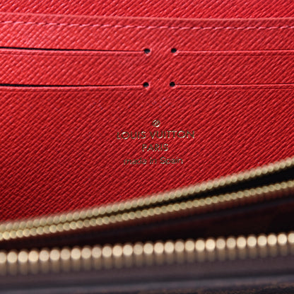 Louis Vuitton Damier Ebene Clemence Wallet Cherry 5 of 8