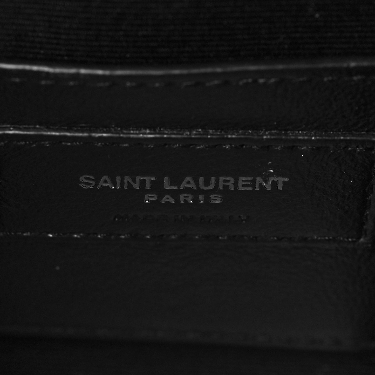 Patent Mixed Matelasse Triquilt Small Monogram Satchel Black