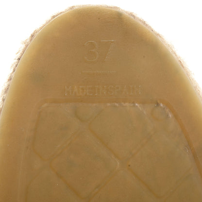 Chanel Lambskin Espadrilles 37 Black 5 of 7
