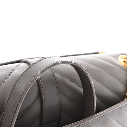 Saint Laurent Smooth Calfskin Matelasse Large Monogram Satchel Fog 12 of 20