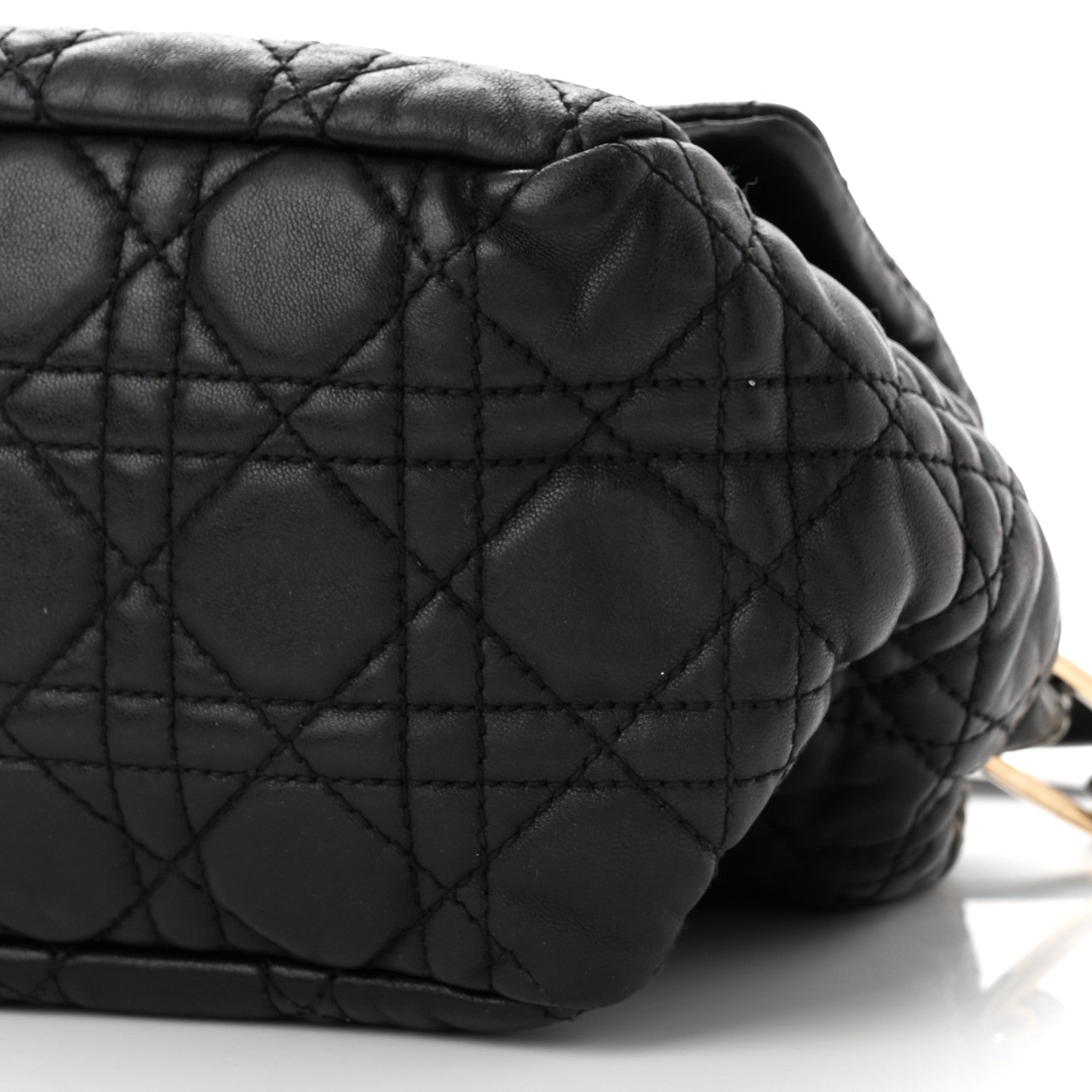 Christian Dior Lambskin Cannage Large New Lock Flap Black 9 of 9