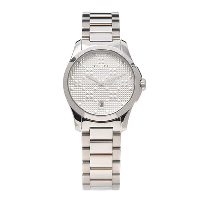 Gucci Stainless Steel 27mm G-Timeless Diamante Quartz Watch 1 of 5