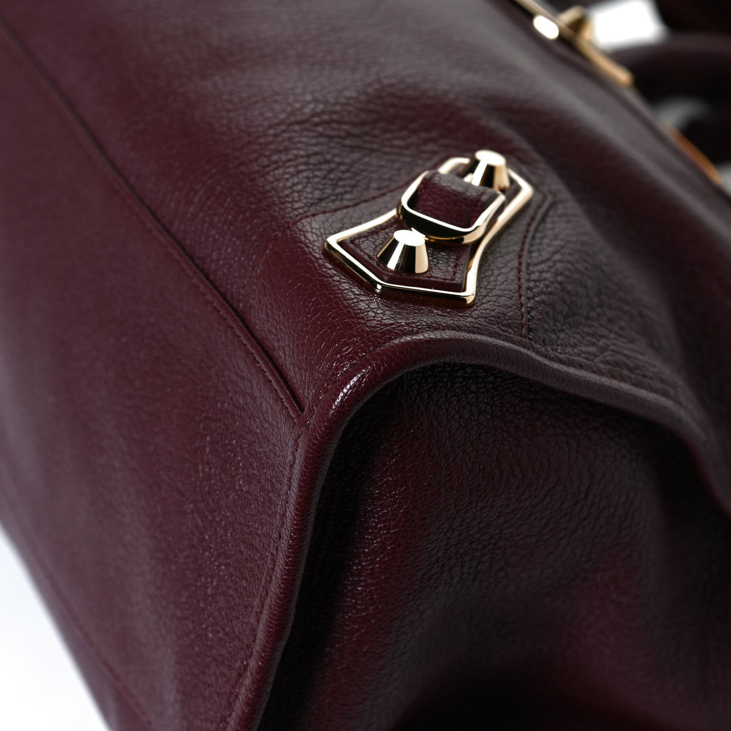 Chevre Gold Metallic Edge Hardware City Cassis