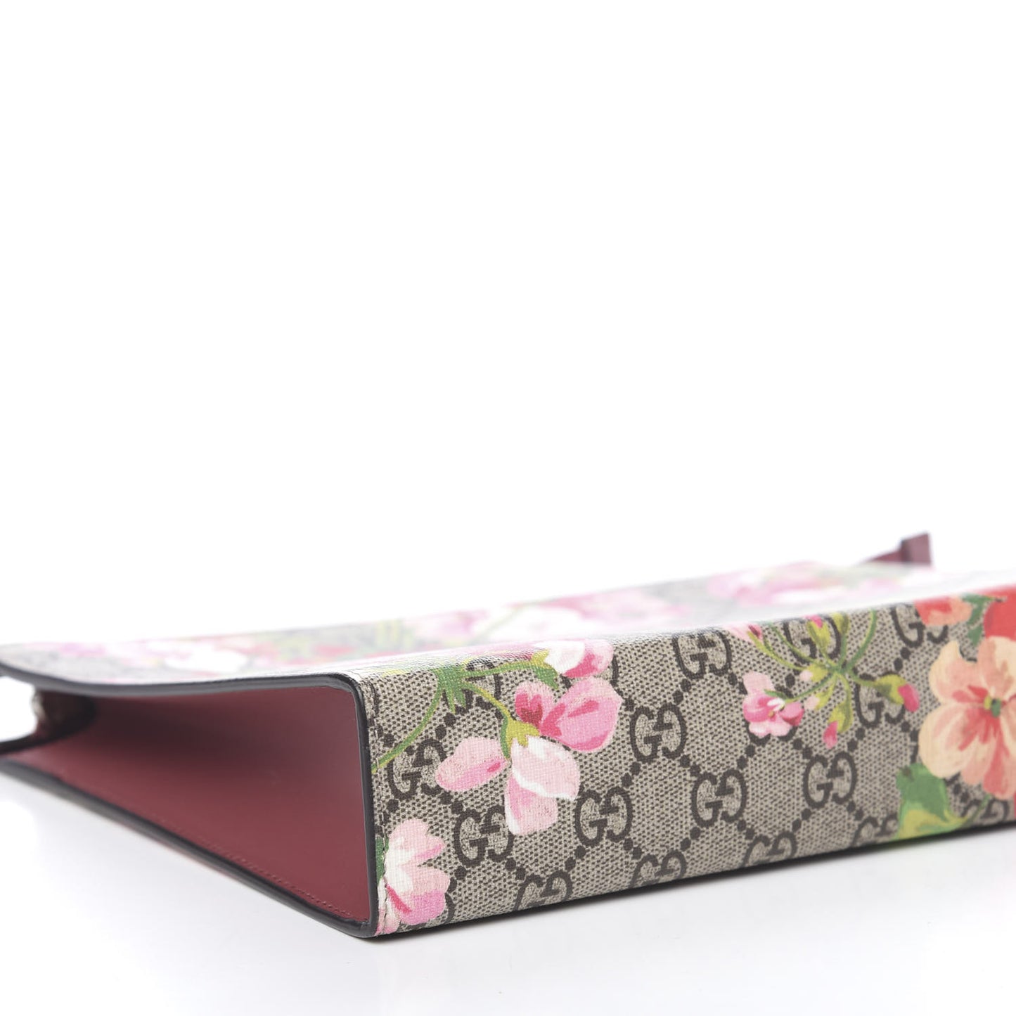GG Supreme Monogram Blooms Large Cosmetic Case Beige Multicolor Dry Rose