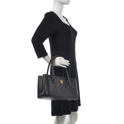 Chanel Calfskin Small Cerf Shopper Tote Black 2 of 11
