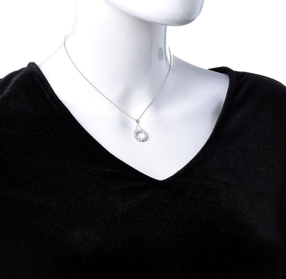 Tiffany Platinum Diamond Small Open Circle Pendant Necklace 2 of 6