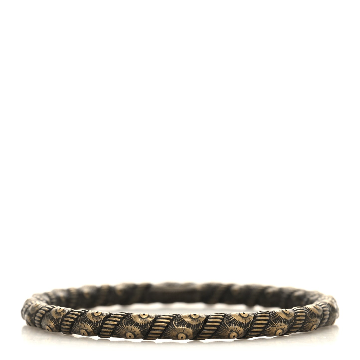 Twist Bangle Bracelet Brass