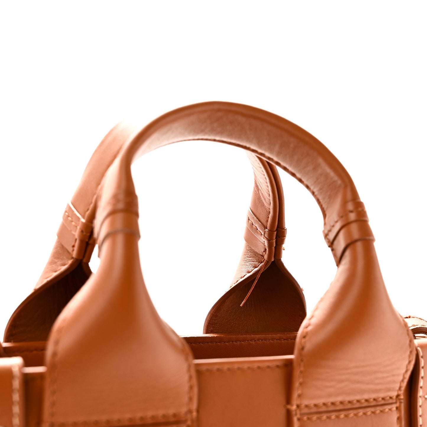 Calfskin Small Woody Tote Caramel