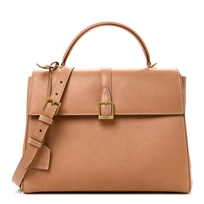 Saint Laurent Smooth Vintage Calfskin Le Fermoir Top Handle Bag Vintage Brown 1 of 9