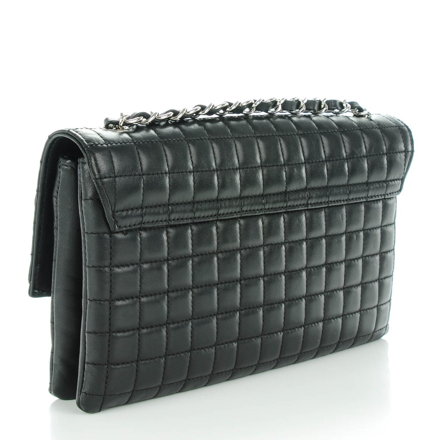 Lambskin Camellia N°5 Flap Bag Black